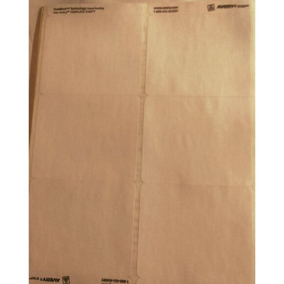 Avery 8164 White Shipping Labels Inkjet 3 X 4 Inch 119 Stickers - Picture 8 of 9